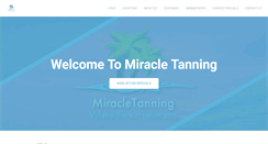 Desktop Screenshot of miracletanning.com